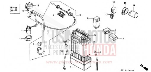 BATTERIE/C.D.I. EINHEIT CB125TDC de 1982